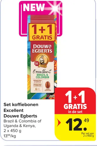 Promotie: Set koffiebonen Excellent