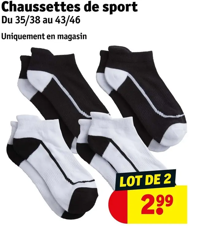 Offre: Chaussettes de sport