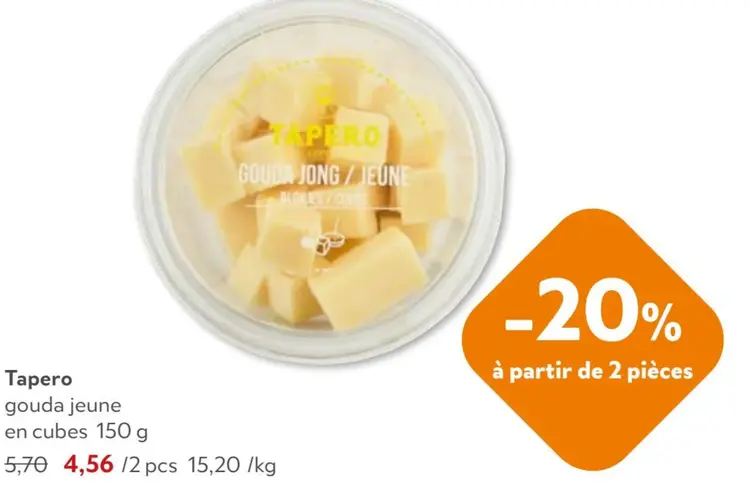 Offre: Gouda jeune en cubes