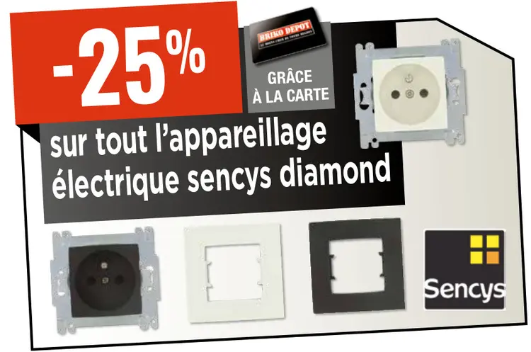 Promotie: Appareillage électrique Sencys Diamond