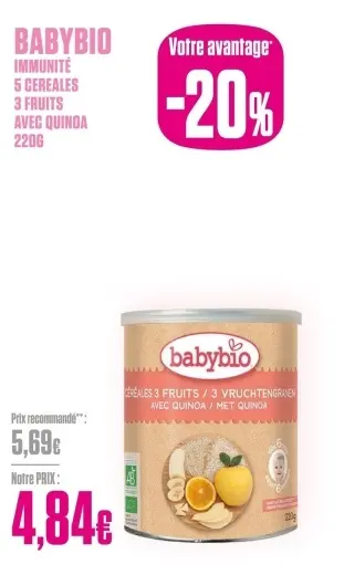 Offre: Babybio immunité
