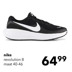 Aanbieding: Nike Revolution 8 heren hardloopschoen zwart wit