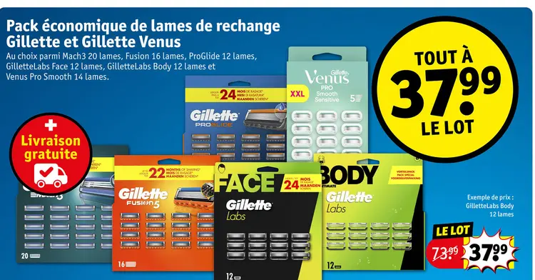Offre: Pack économique de lames de rechange