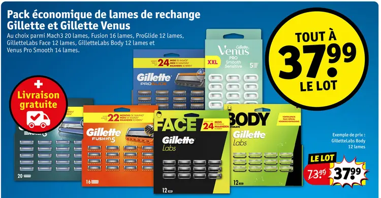 Offre: Pack économique de lames de rechange
