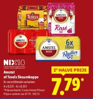 Aanbieding: Amstel of Texels Skuumkoppe