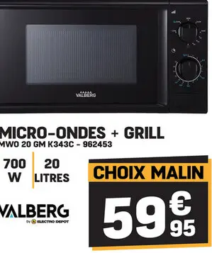 Offre: Micro-ondes + grill