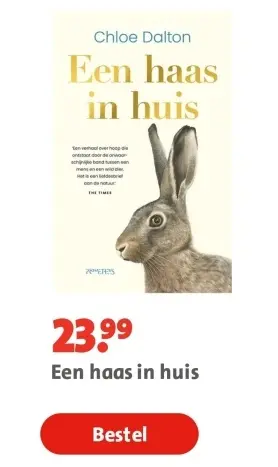 Aanbieding: Boek - Een haas in huis