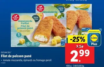 Offre: Filet de poisson pané
