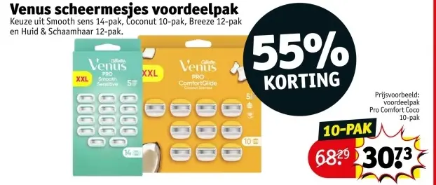 Aanbieding: Venus scheermesjes voordeelpak
