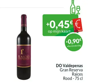 Promotie: DO Valdepenas Gran Reserva Raices
