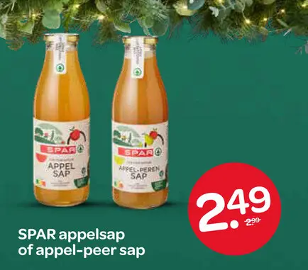 Aanbieding: appelsap of appel-peer sap
