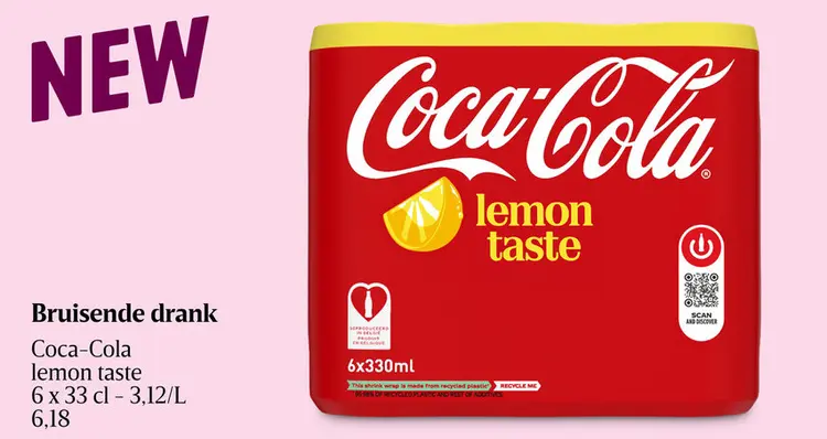 Promotie: Coca-Cola lemon taste