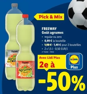 Offre: FREEWAY Goût agrumes