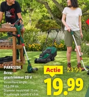 Aanbieding: Accu-grastrimmer 20 V