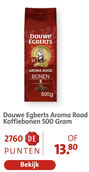 Aanbieding: Douwe Egberts Aroma Rood Koffiebonen