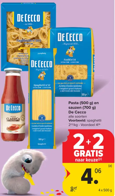 Promotie: Pasta en sauzen