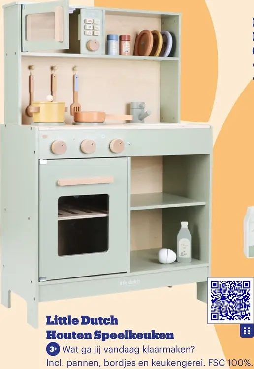 Promotie: Little Dutch Houten speelkeuken
