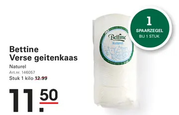 Aanbieding: Bettine Verse geitenkaas Naturel