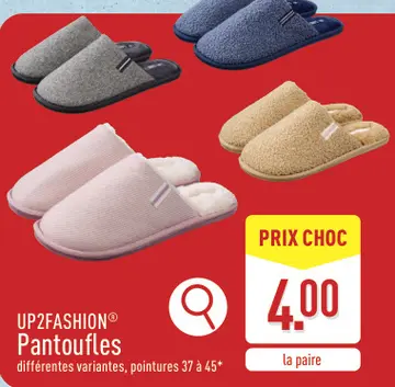 Offre: UP2FASHION® Pantoufles