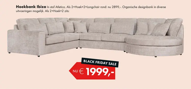 Aanbieding: Ibiza hoekbank