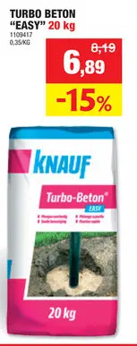 Promotie: Turbo beton easy