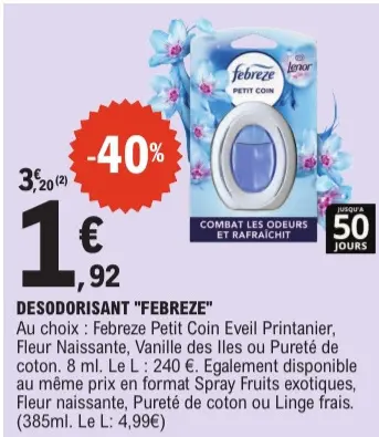 Offre: Desodorisant