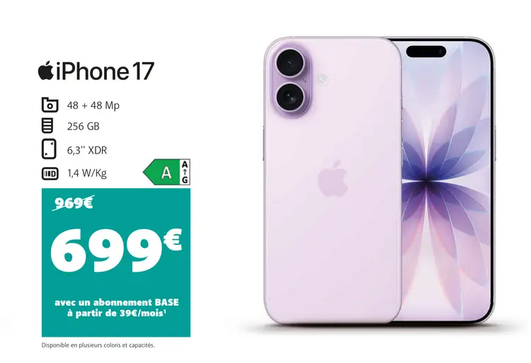 Offre: iPhone 17