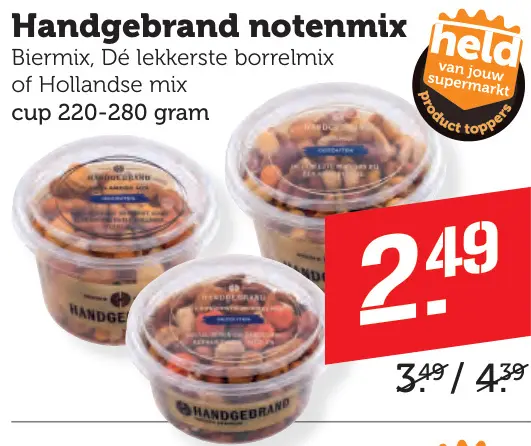 Aanbieding: Handgebrand Notenmix