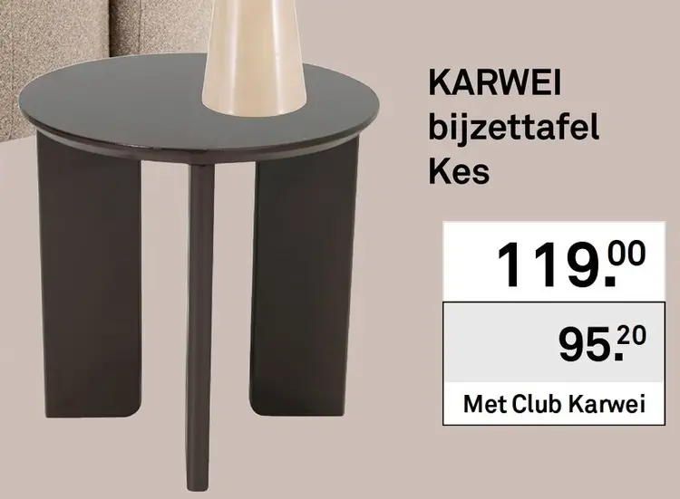 Aanbieding: Bijzettafel Kes