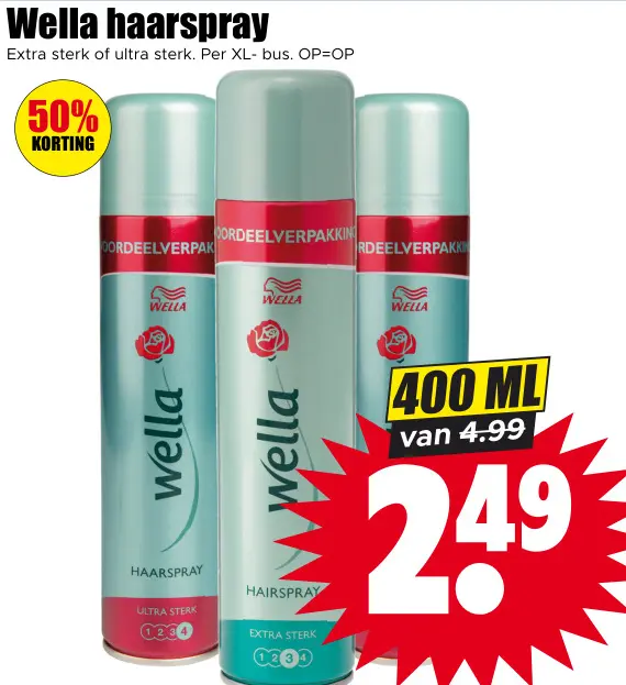 Aanbieding: Wella haarspray