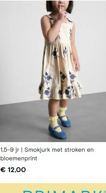 Promotie: Smokjurk met stroken en bloemenprint