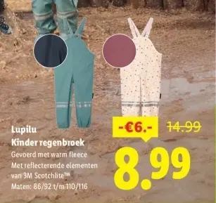 Aanbieding: Kinder regenbroek