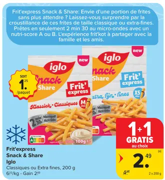 Offre: Frit'express Snack & Share
