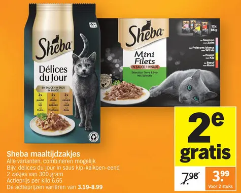Promotie: Sheba maaltijdzakjes