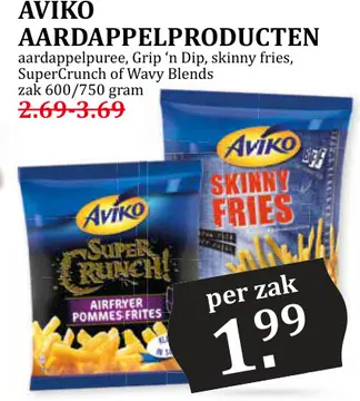 Aanbieding: Aardappelproducten