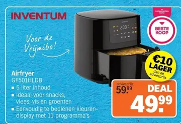 Aanbieding: Airfryer GF501HLDB