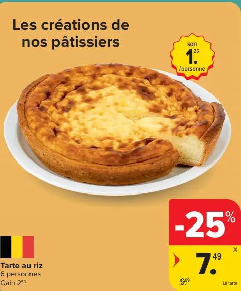 Offre: Tarte au riz