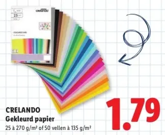 Aanbieding: Gekleurd papier