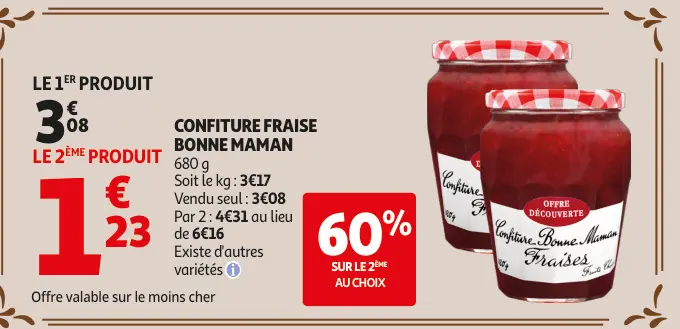 Promotie: Confiture fraise