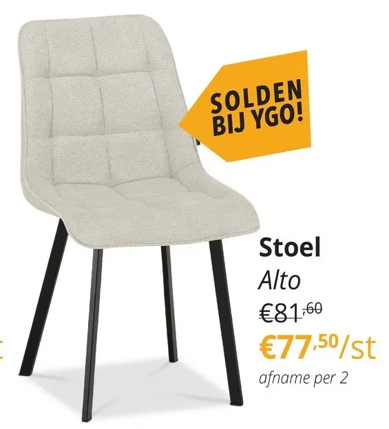 Promotie: Stoel Alto