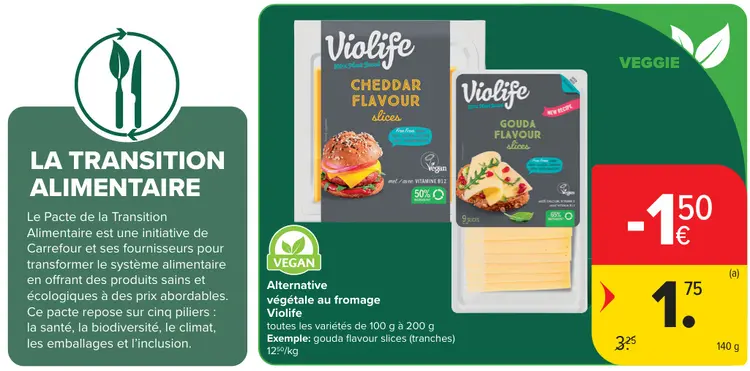 Offre: Alternative végétale au fromage