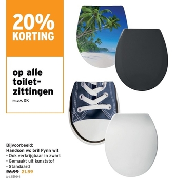 Aanbieding: Handson wc bril Fynn wit