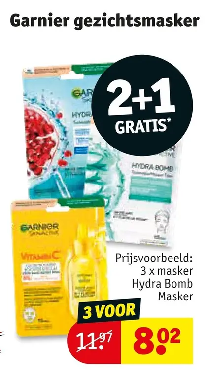 Promotie: Garnier gezichtsmasker