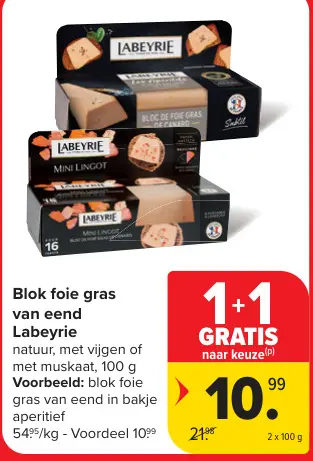 Aanbieding: Blok foie gras van eend