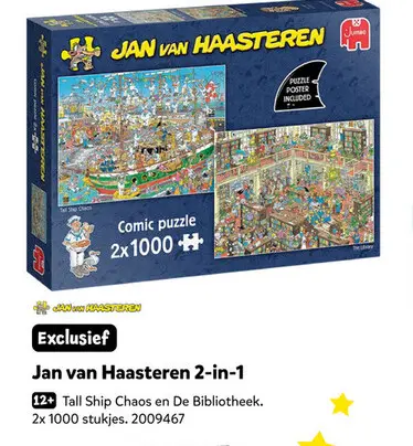 Aanbieding: Jan van Haasteren 2-in-1