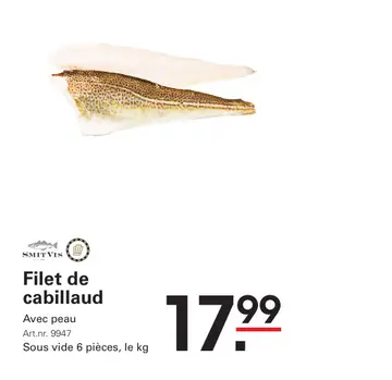 Offre: Filet de cabillaud
