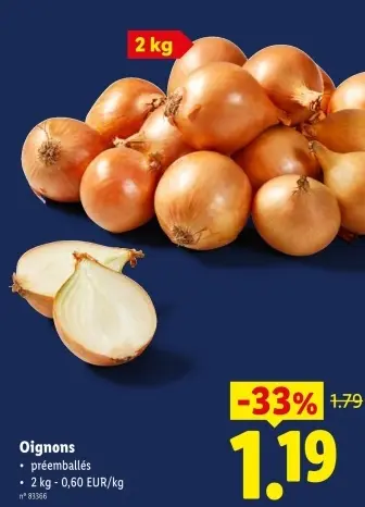 Offre: Oignons