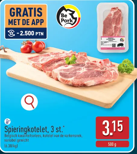 Promotie: Spieringkotelet, 3 st.