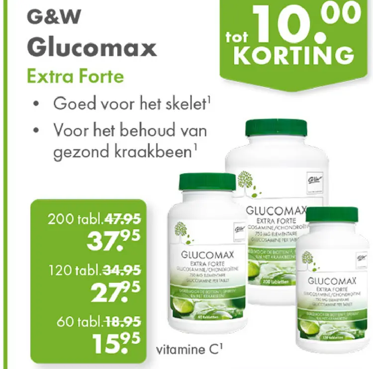 Aanbieding: Glucomax Extra Forte
