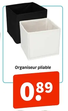 Offre: Organiseur pliable
